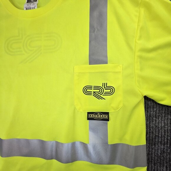 Radwear Radians Hi Res T Shirt Mens 2X Yellow Short Cooling Safety Workwear NEW - Picture 3 of 7